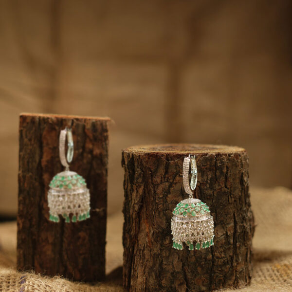 American Diamond Dome Jhumka