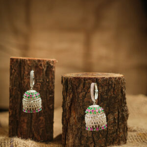American Diamond Dome Jhumka