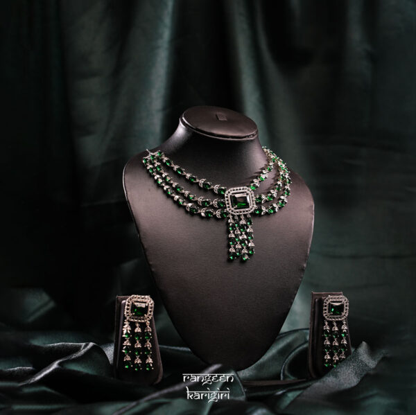 Divyotsav American Diamond Necklace Set NAD-12, American Diamond Necklace Set