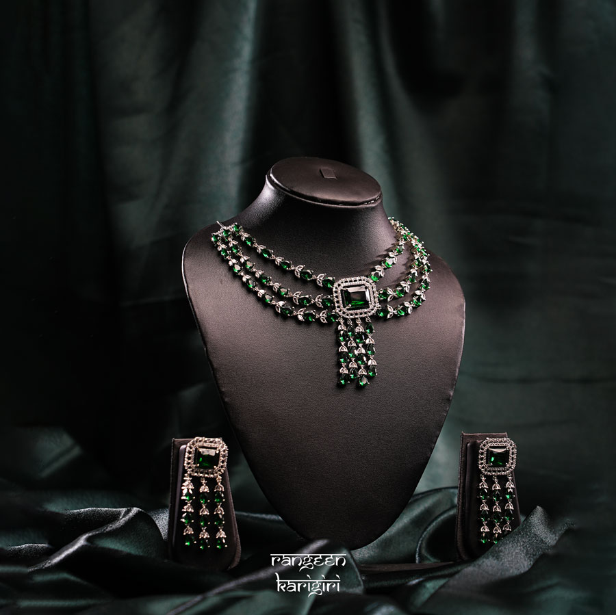 Divyotsav American Diamond Necklace Set NAD-12 Divyotsav American Diamond Necklace Set NAD-12, American Diamond Necklace Set