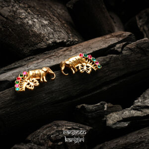 Elephant Oxidised Stud Earrings OE-03, Women Oxidised Earrings