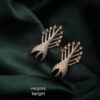 Feather Spark American Diamond Earrings, Women American Diamond Earrings