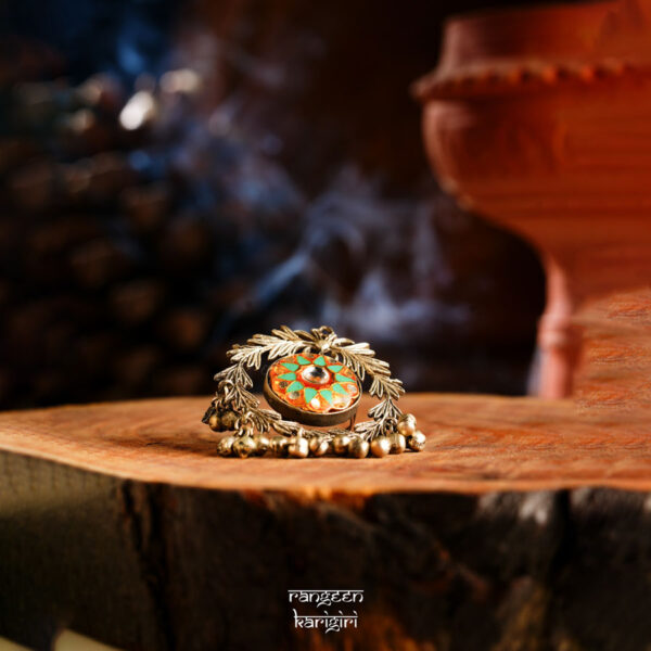 Floral Oxidised Ring RO-04G, Women oxidised ring