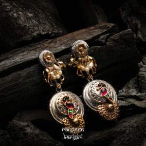 Gaushree & Bird Fusion Earrings FE-06PG, Women Fusion Earrings