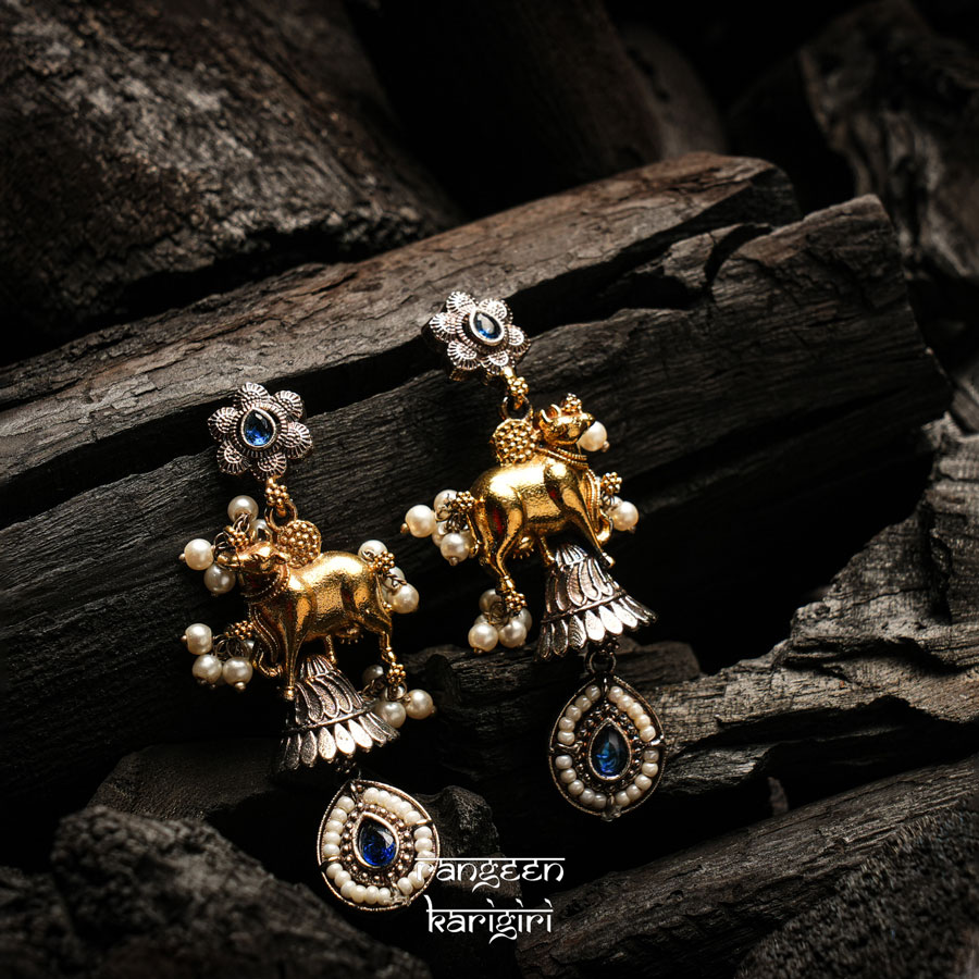 Gaushree Fusion Earrings FE-03B Gaushree Fusion Earrings FE-03B, Women Fusion Earrings