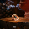 Hexa Kundan Ring RK-09G, Women kundan ring