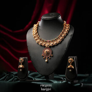 Maharani Muse Kundan Necklace Set NK-08P, Kundan Necklace Set