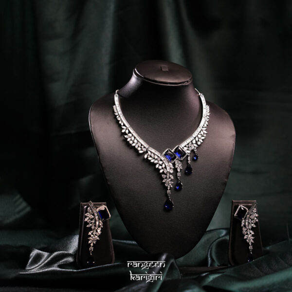 Noorika American Diamond Necklace Set NAD-16B, American Diamond Necklace Set