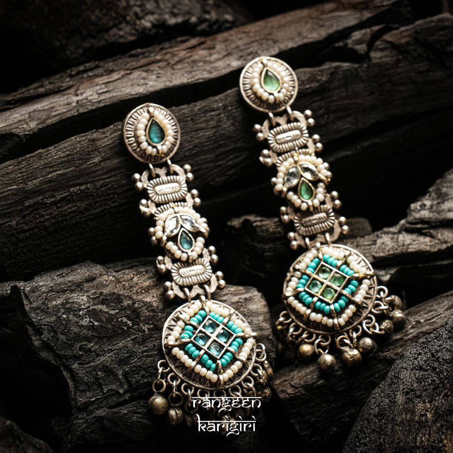 Ocean Grace Oxidised Earrings OE-06 Ocean Grace Oxidised Earrings OE-06, Women Oxidised Earrings