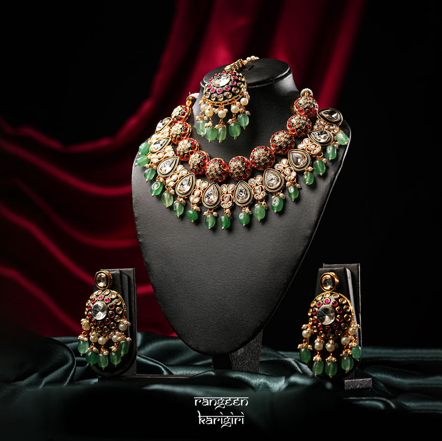 Patrika Kundan Necklace Set NK-21 Patrika Kundan Necklace Set NK-21, Kundan Necklace Set