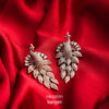 Peacock American Diamond Earrings AE-06LG, Women American Diamond Earrings