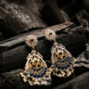 Pearl Chandbali Fusion Earrings FE-10B, Women Fusion Earrings