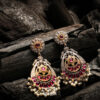 Pearl Chandbali Fusion Earrings FE-10P, Women Fusion Earrings