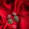 Pineapple American Diamond Earrings AE-20WG, Women American Diamond Earrings