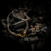 Queen Elephant Oxidised Necklace Set NO-04RG, Oxidised necklace set