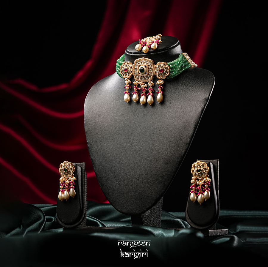 Rangriti Kundan Choker Set NK-11 Rangriti Kundan Choker Set NK-11, Kundan Choker Set