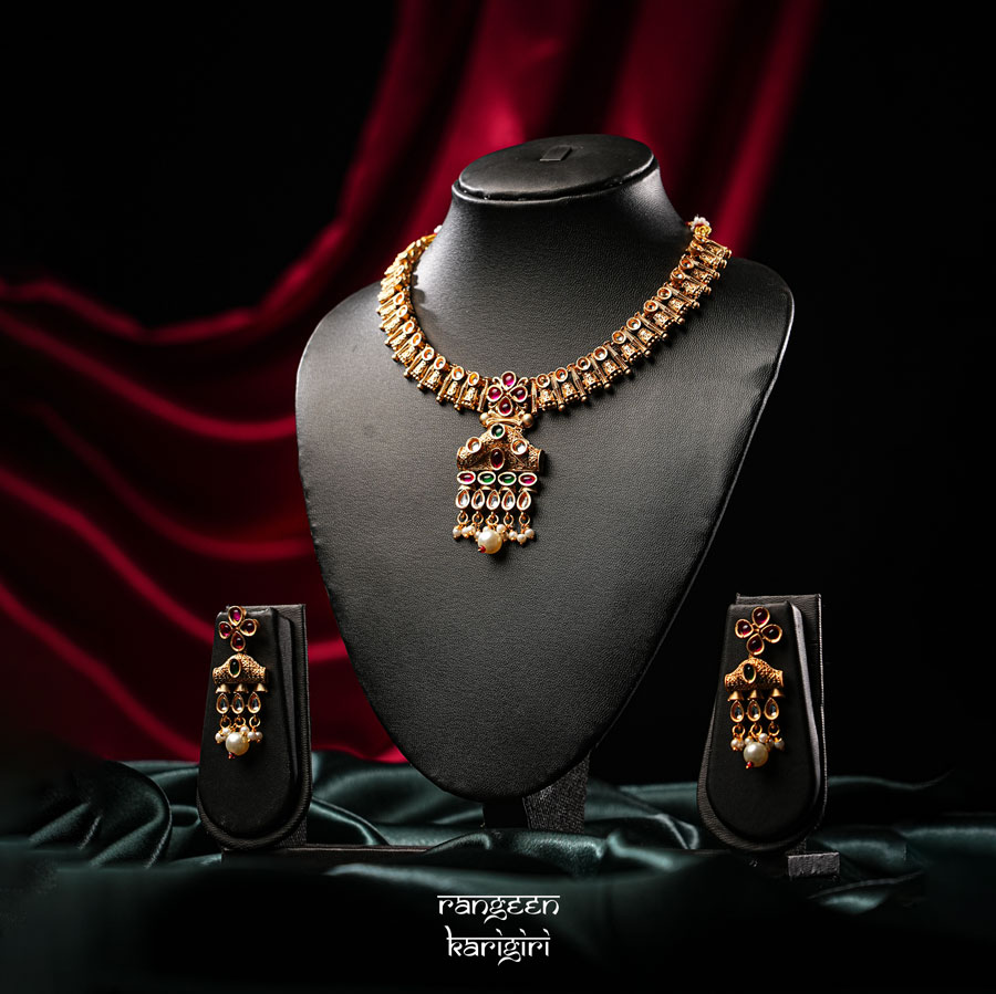 Reetu Kundan Necklace Set NK-18 Reetu Kundan Necklace Set NK-18, Women Kundan Necklace Set