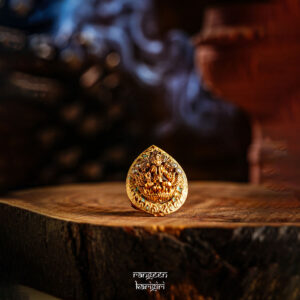 Shringar Temple Ring RT-03G, women temple ring