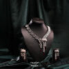 Shringarika American Diamond Necklace Set NAD-07P, American Diamond Necklace Set