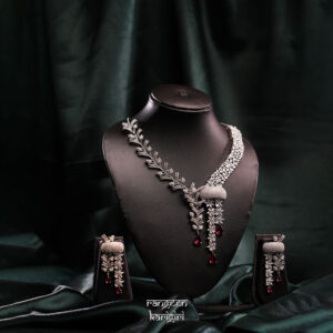 Shringarika American Diamond Necklace Set NAD-07P, American Diamond Necklace Set