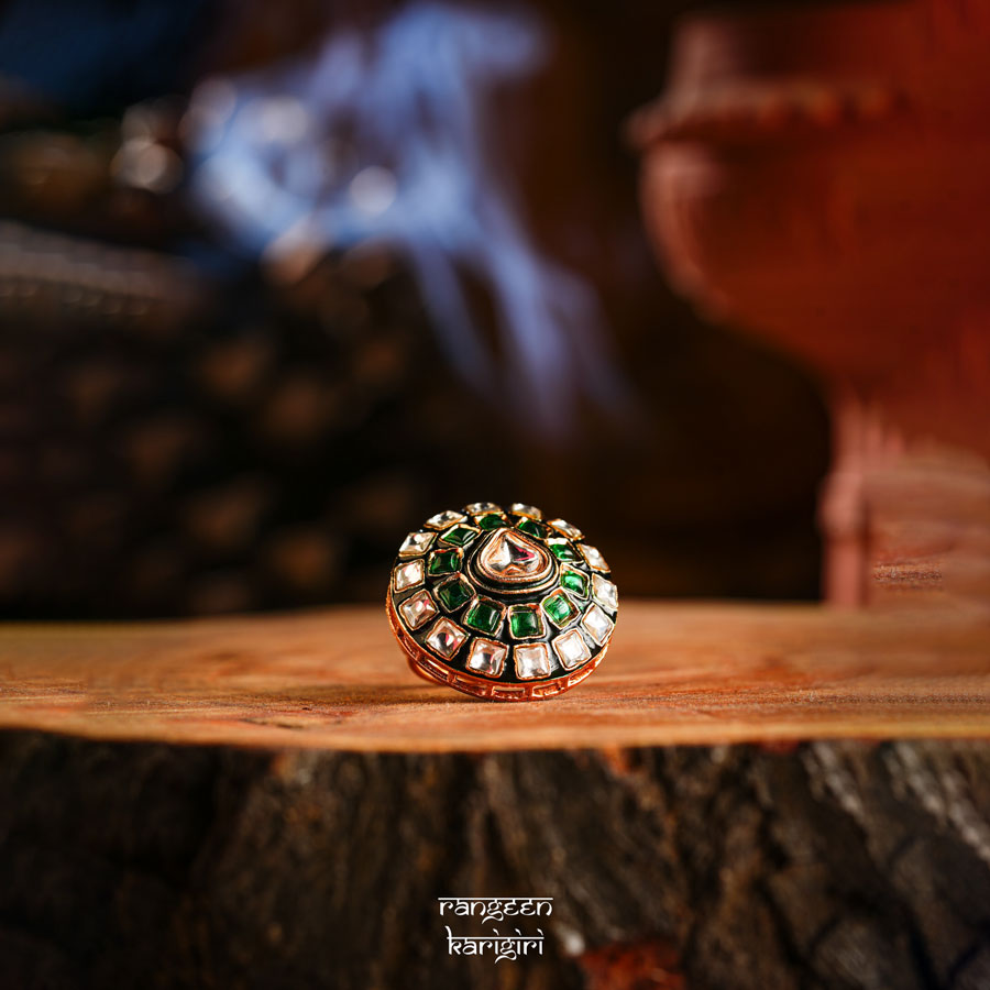 Sunhera Kundan Ring RK-05G Sunhera Kundan Ring RK-05G, Women Kundan ring