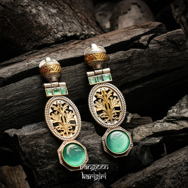 Tamal Taru Fusion Earrings FE-04G, Women Fusion Earrings