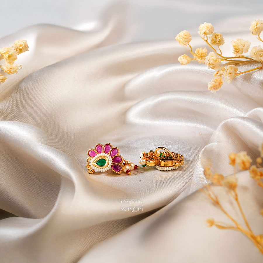 Traditional Nose Pin NP-02P Traditional Nose Pin NP-02P, Women Nose Pins