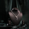 Trishya Bloom American Diamond Necklace Set NAD-04W, Women American Diamond Necklace Set