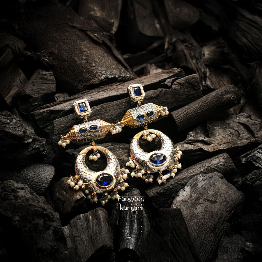 Chandrika Fusion Earrings FE-01B Chandrika Fusion Earrings FE-01B, women's fusion earrings