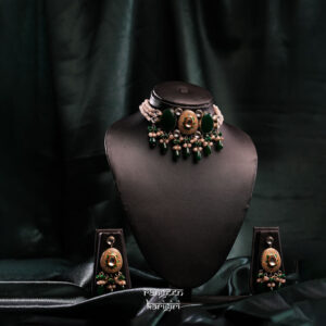 Green Choker Set, artificial necklace set