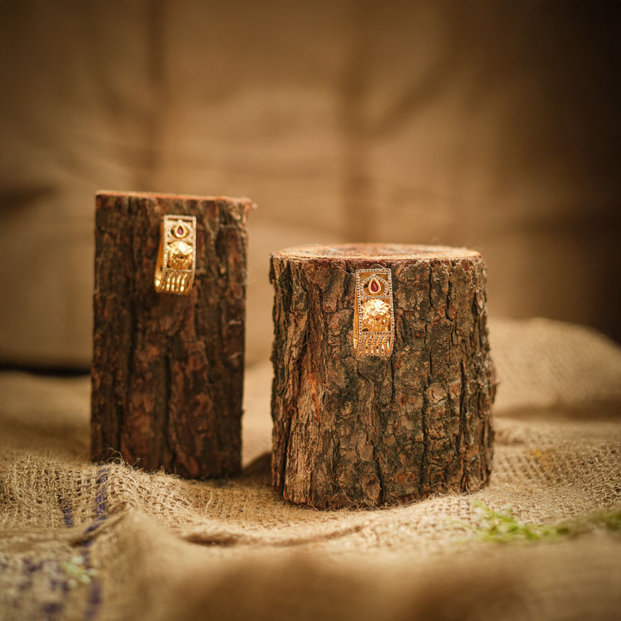 Lion Kundan Earring KE-01, women's Earring