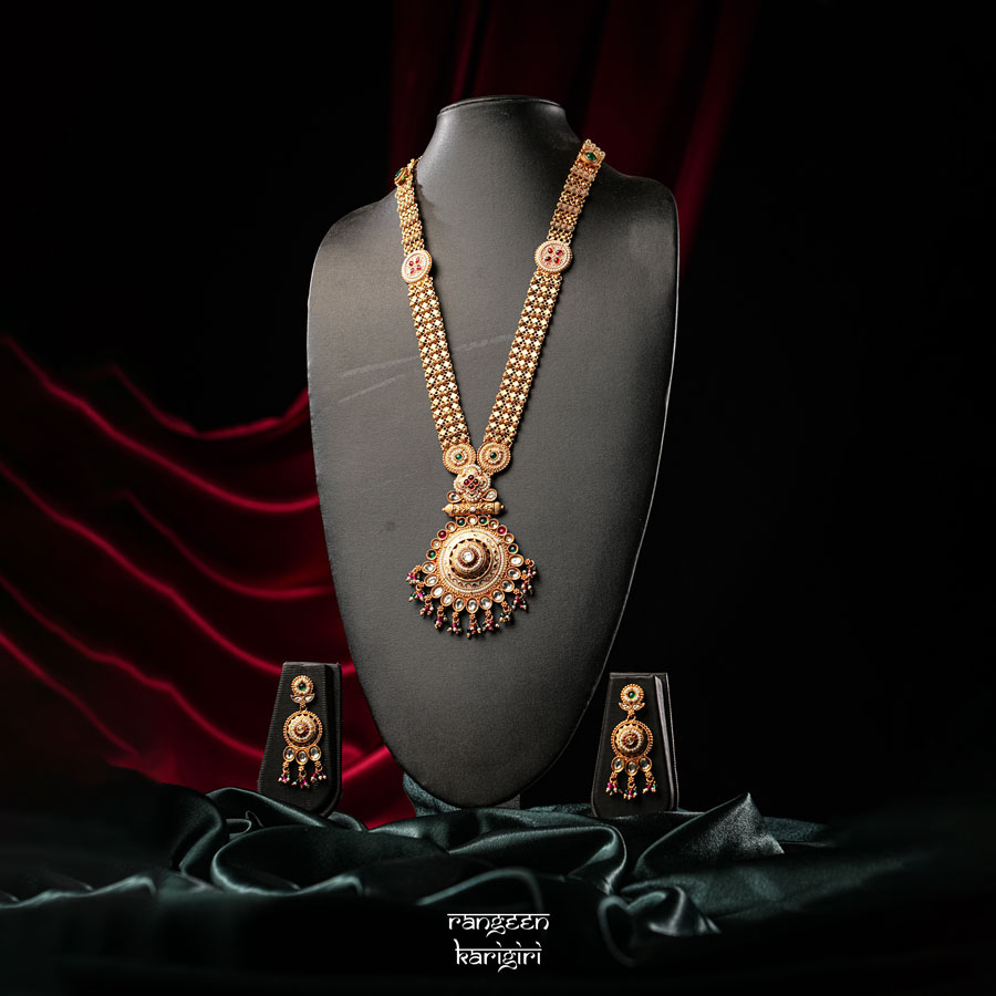 Long Meenakari Kundan Necklace set NK-04 Long Meenakari Kundan Necklace set NK-04, artificial kundan jewellery