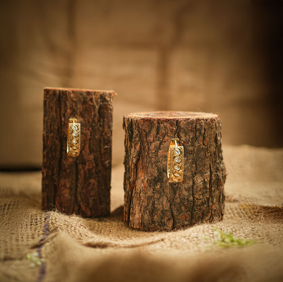 Lion Kundan Earring KE-02W Lion Kundan Earring KE-01, women's Earring