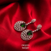 studded american diamond earring, women american diamond earring