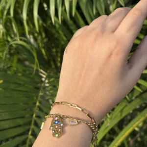 Evil Eye Stainless Steel Charms Bracelet BS-23