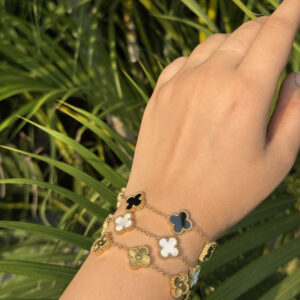 Clover Stainless Steel Charms Bracelet BS-27