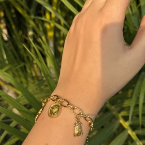 Golden Charm Stainless Steel Bracelet BS-22
