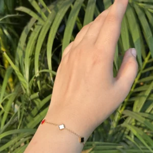 Clover Stainless Steel Charms Bracelet BS-24