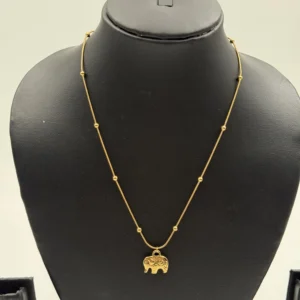 Elephant Stainless Steel Charm Neckpiece NS-4