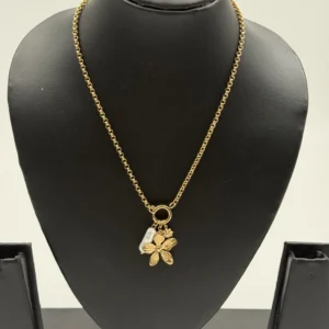 Blossom Stainless Steel Charm Neckpiece NS-3