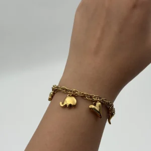 Golden Charms Stainless Steel Bracelet BS-22