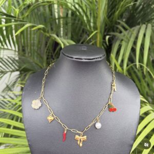 Bow Stainless Steel Neckpiece NS-10