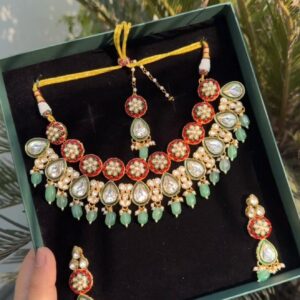 Patri Kundan Necklace Set NK-21(B)